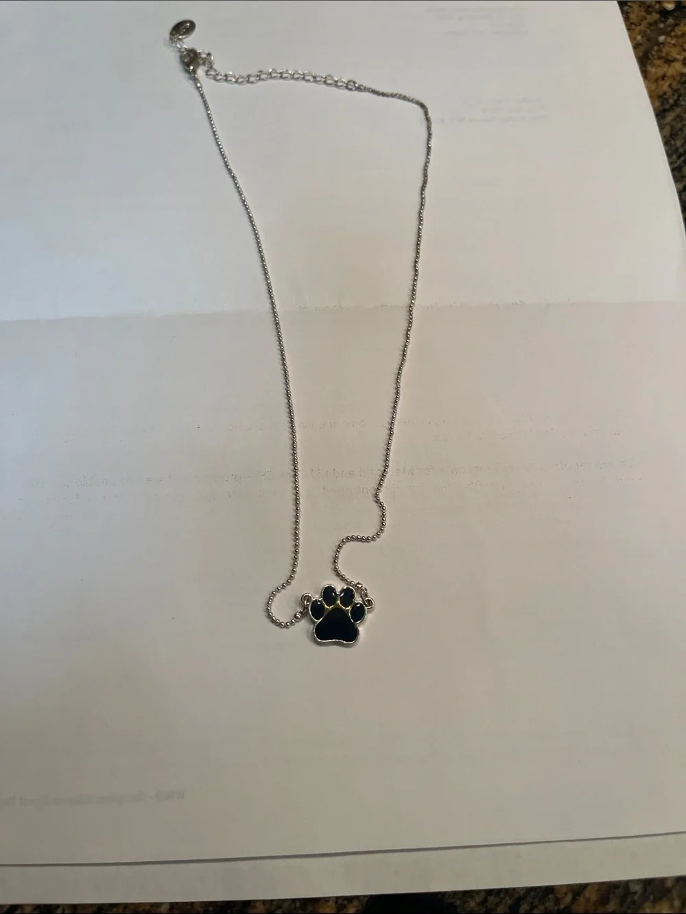 Animal paw necklace